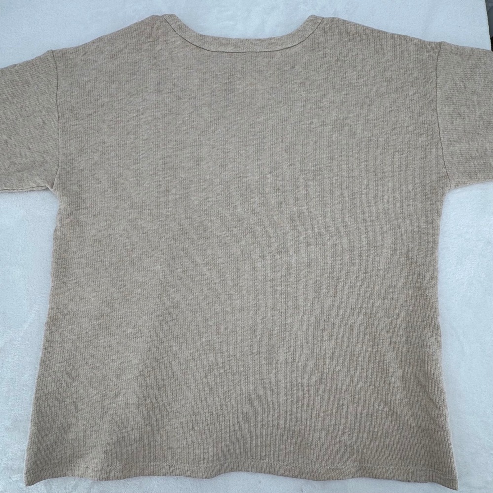 NEW Michael Kors Oatmeal Heather V-Neck Tunic Length Top Womans Plus Size 1X MK - Picture 5 of 6